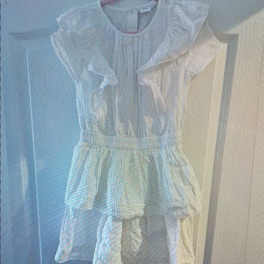 Elegant White Ruffled Dress